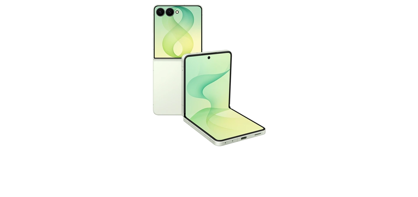 Galaxy Z Flip8 в мятном цвете